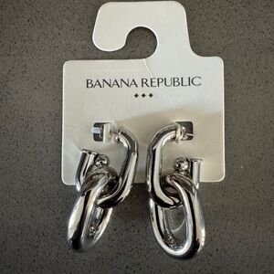 Banana Republic Silver Hoop Earrings
